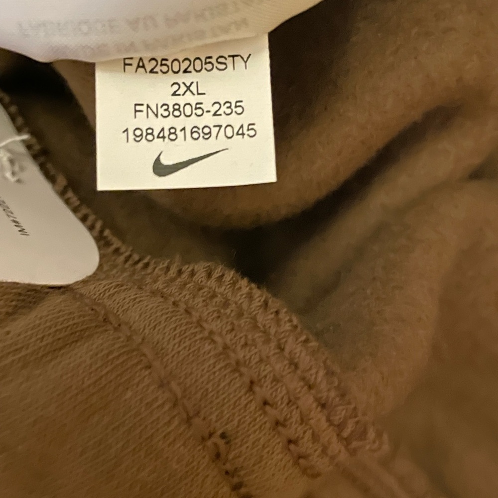 🆕 Nike Men's Sportswear Club Fleece Cargo Pants. “Mosswood Brown”, 2XL (NWT) - Picture 13 of 14